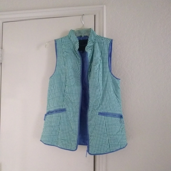 Talbots Jackets & Blazers - Gingham puffy vest